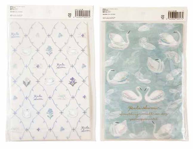 クリアバッグ　Ｌ　４Ｐ　ペールスワンの2番目の写真