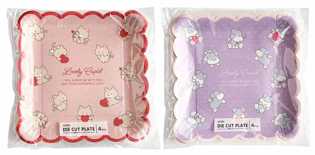 ダイカットプレート　角型４Ｐキューピッドの画像