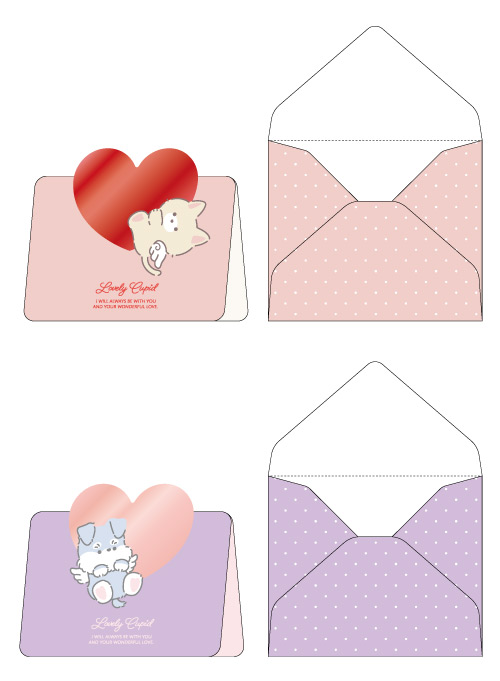 ギフト用メッセージカードキューピッドの4番目の写真