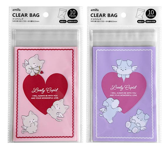 クリアバッグ　Ｓ　１０Ｐ　キューピッドの商品画像