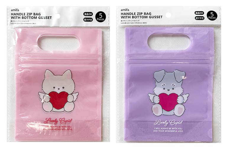 ジップハンドルバッグ　Ｓ５Ｐキューピッドの画像