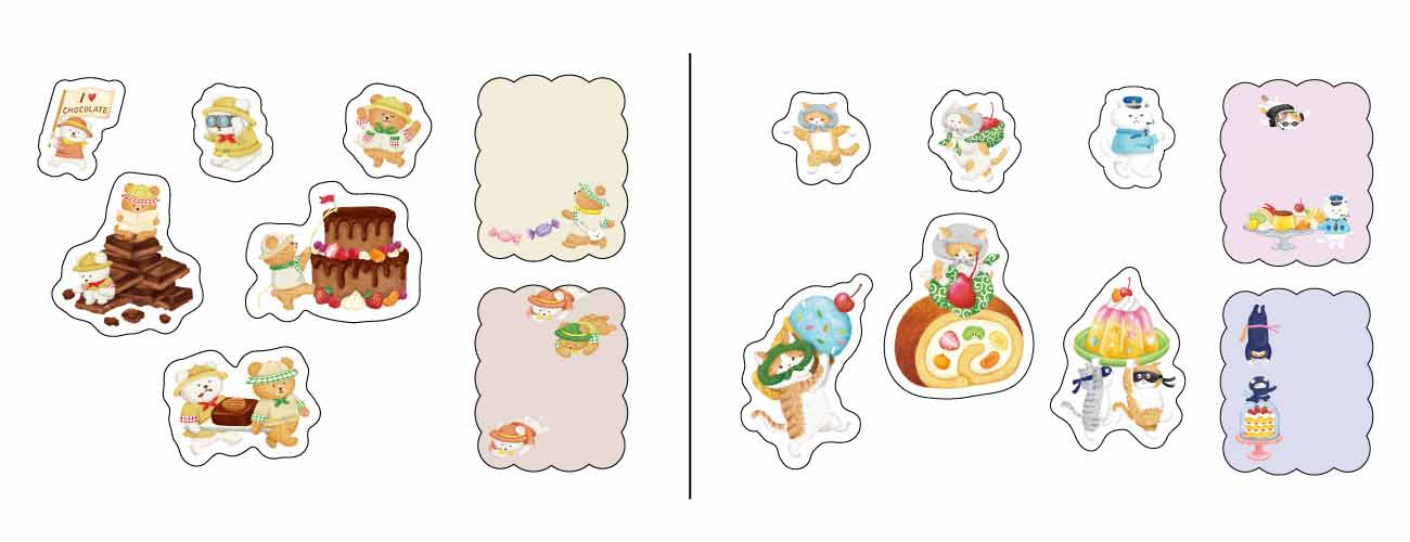 フレークシール　２４Ｐおかしなものがたりの4番目の写真