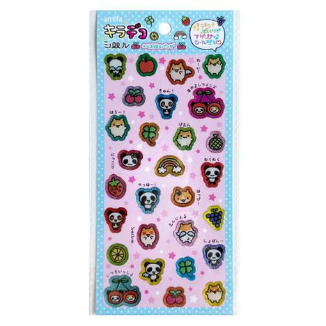 シートシール　キラデコハムスター＆パンダの商品画像