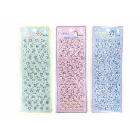 シートシール２シート１００片いろんな表情の画像