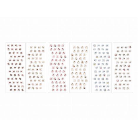 シートシール２シート１００片いろんな表情の3番目の写真