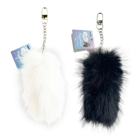 ファーしっぽキーホルダー　単色の商品画像