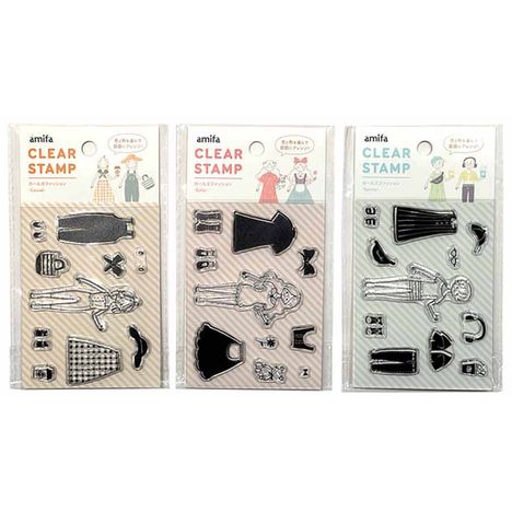 クリアスタンプ　ガールズファッションの商品画像