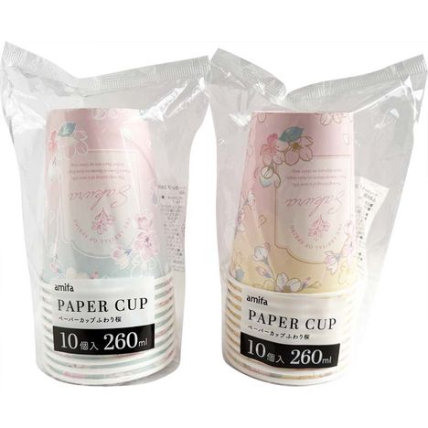 ペーパーカップ２６０ＭＬ　１０Ｐ　さくらの商品画像