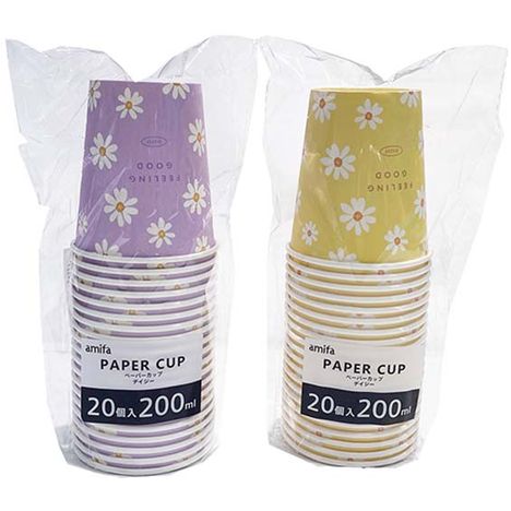 ペーパーカップ２００ＭＬ　２０Ｐデイジーの画像