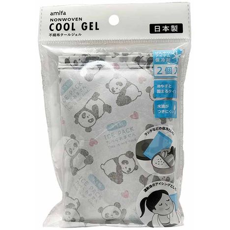 不織布クールジェル　２Ｐ　もふもふパンダの画像