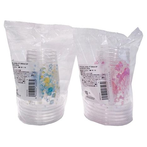 プラスチックカップ３８０ｍｌ　５Ｐアニマルの2番目の写真