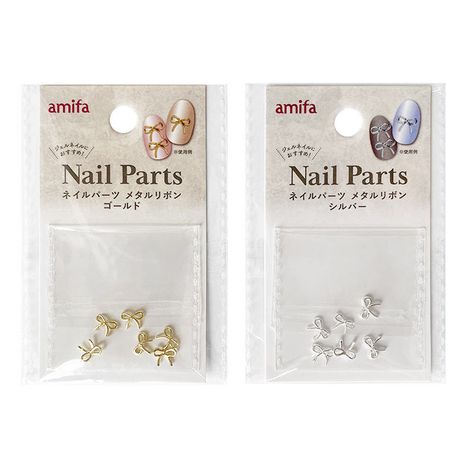 ネイルパーツ　６Ｐ　メタルリボンの商品画像