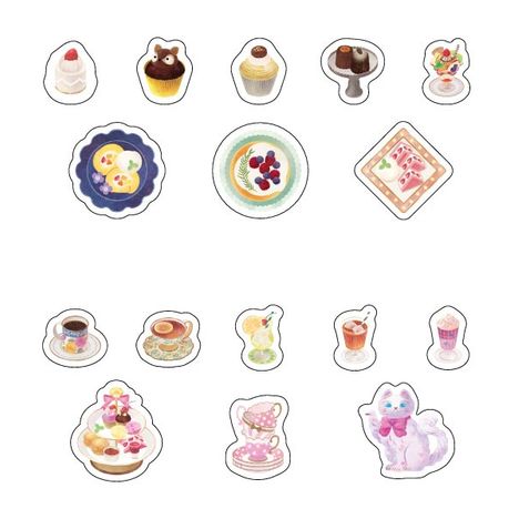 フレークシール　２４Ｐときめくおやつ時間の4番目の写真
