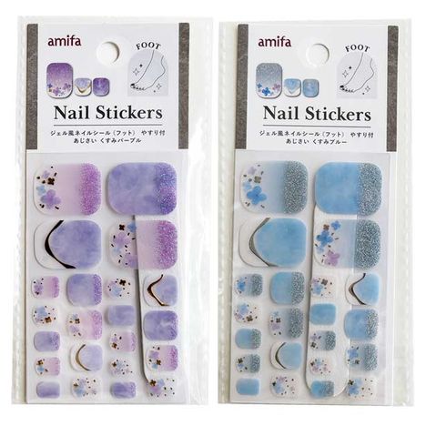 ジェル風ネイルシール（フット）　あじさいの商品画像