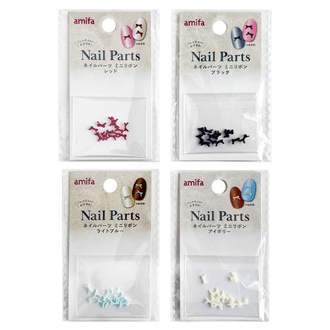 ネイルパーツ　１２Ｐ　ミニリボンの商品画像