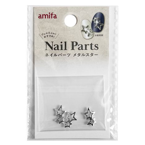 ネイルパーツ　３Ｐ　メタルスターの商品画像
