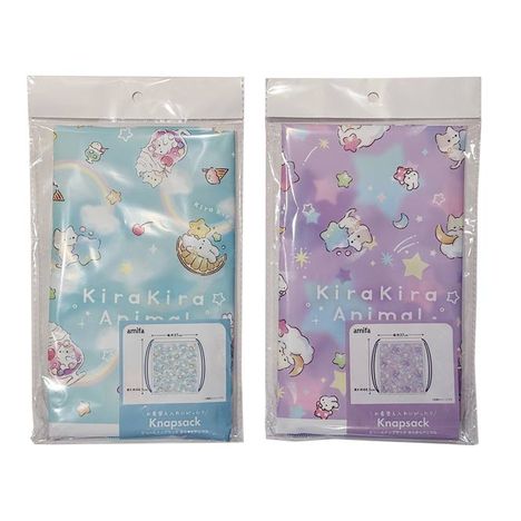 ビニールナップサック　きらきらアニマルの画像