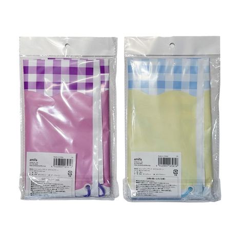 ビニールナップサック　カラフルパターンの2番目の写真