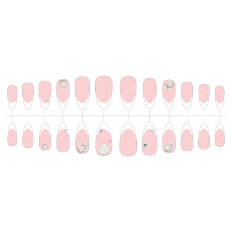 ネイルチップ（ハンド）ＷＨフレンチの4番目の写真
