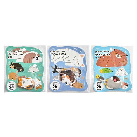 フレークシール　２４Ｐ　だらりんアニマルの商品画像