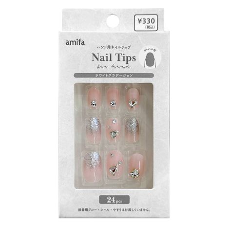 ネイルチップ（ハンド）ＷＨグラデの商品画像