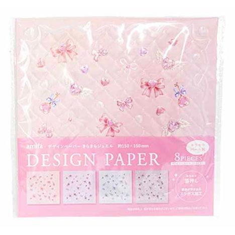 デザインペーパー　８Ｐ　きらきらジュエルの画像