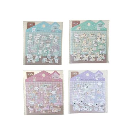 ミニシートシール３シート赤ちゃんあにまるの画像