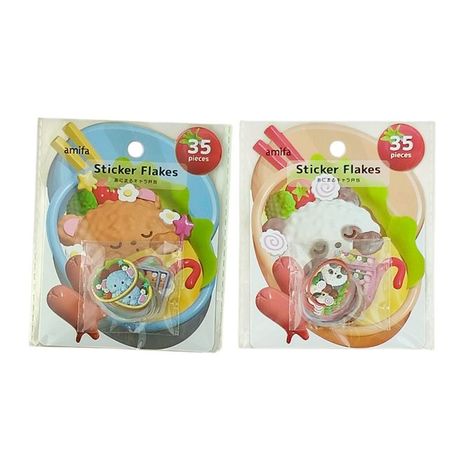 フレークシール３５Ｐミニチュアキャラ弁当の商品画像