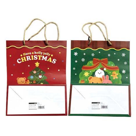 ハンドルバッグ　Ｍ縦　クリスマスフレンズの2番目の写真
