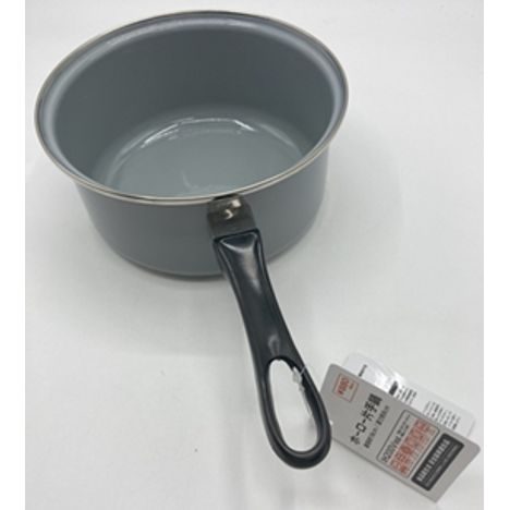 ホーロー片手鍋グレーの2番目の写真