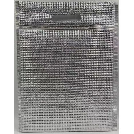 保冷保温ジッパー付アルミバッグＬの2番目の写真