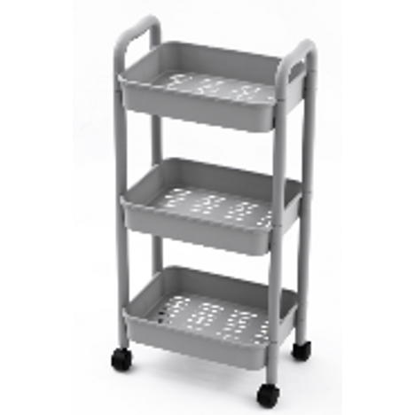 マルチキャスターワゴン３段グレーの商品画像