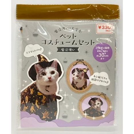 ペットコスチュームセット魔法使いの画像