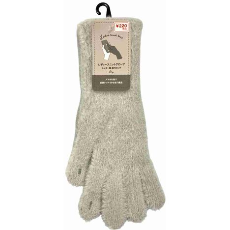 婦人シャギー風手袋指穴ロングＧＹの画像