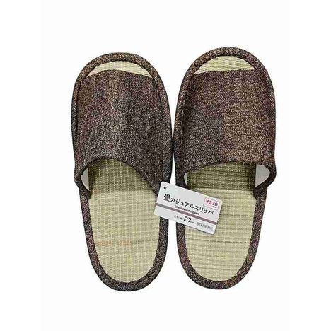 カジュアルスリッパ畳ブラウンの画像