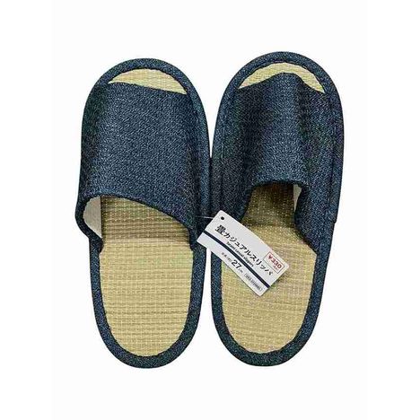 カジュアルスリッパ畳くすみブルーの画像