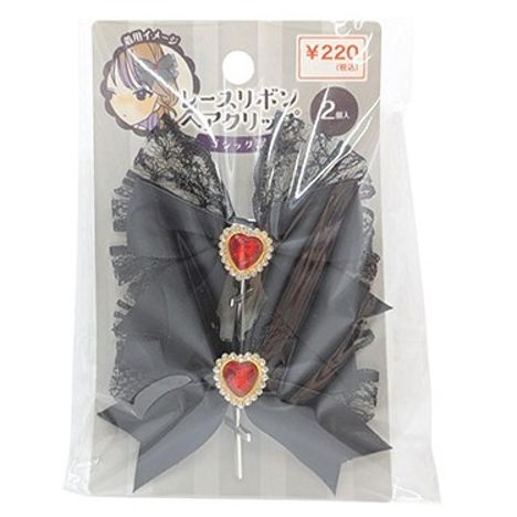 ゴシック調リボンクリップ２個入の商品画像