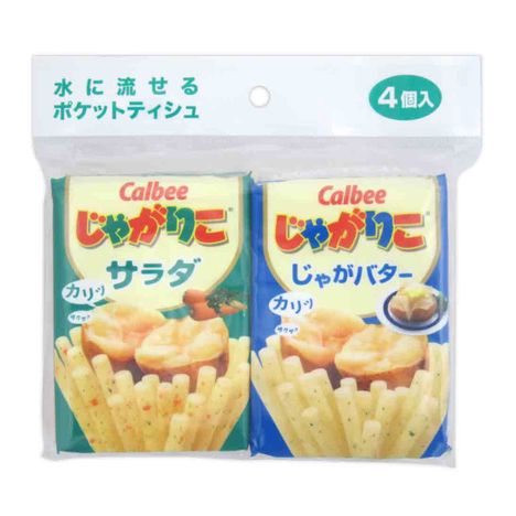 ポケットティッシュじゃがりこ４Ｐの商品画像