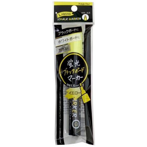 蛍光ブラックボードマーカー中字イエローの商品画像