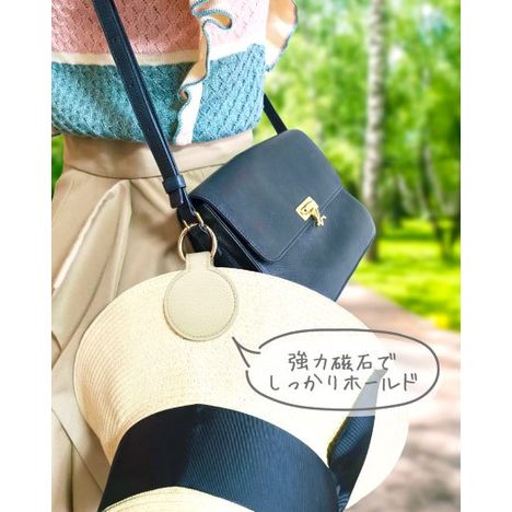 帽子用マグネットクリップアイボリーの3番目の写真