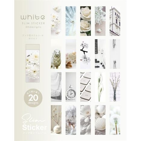 ブック型スリムシール　イエロー・ホワイトの4番目の写真