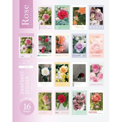 チェキサイズシール１６枚チューリップバラの4番目の写真