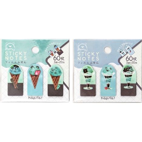 チョコミントベアーフィルムふせん６０枚の商品画像