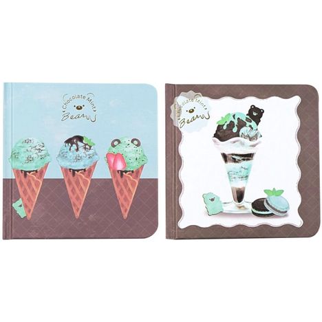 チョコミントベアースクエアノート　３２Ｐの商品画像