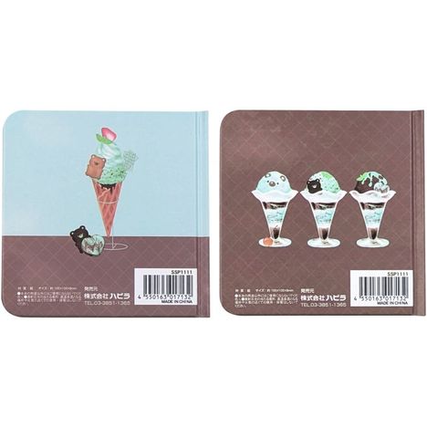 チョコミントベアースクエアノート　３２Ｐの2番目の写真