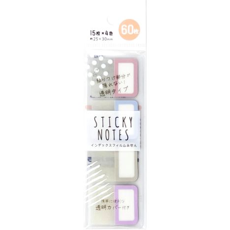 インデックスフィルムふせん６０枚カバー付の商品画像