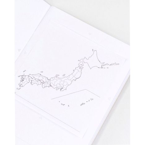全面のり付き白地図ふせん　４０枚の3番目の写真