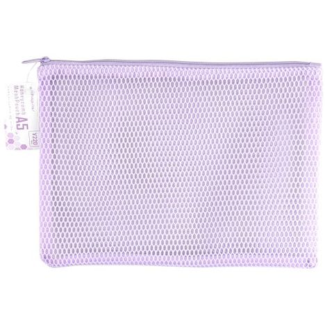 ハニカムメッシュポーチＡ５パープルの商品画像