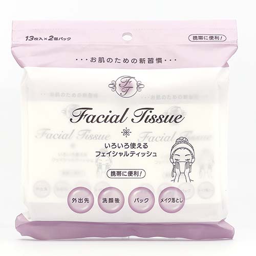 フェイシャルティッシュ１３枚２Ｐの商品画像