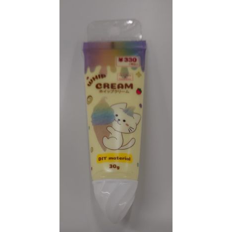 デコ用ホイップクリーム　イエローの商品画像